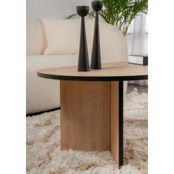 Sable soffbord 119 x 60 cm - Safir ek/svart