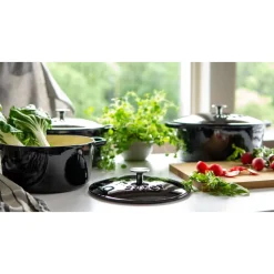 Sabor gryta i gjutjärn 4,4 liter svart