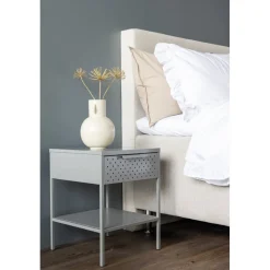 Sacramento sängbord - Ljusgrå