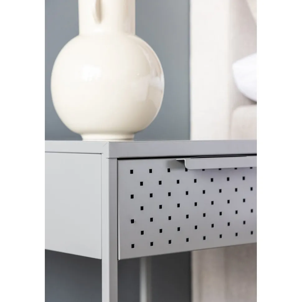 Sacramento sängbord - Ljusgrå