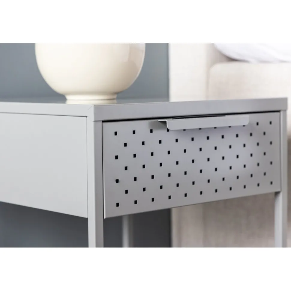 Sacramento sängbord - Ljusgrå