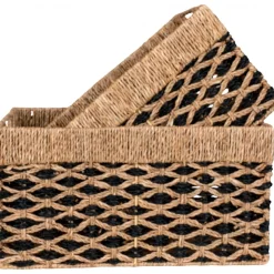 Salat korgset - Beige/svart