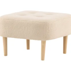 Salina sittpuff - Vit fleece