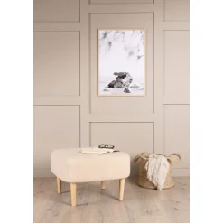 Salina sittpuff - Vit fleece