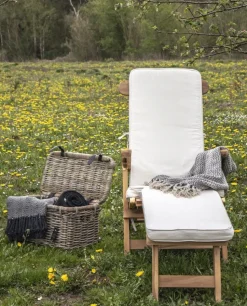 Saltö dyna till däckstol vit