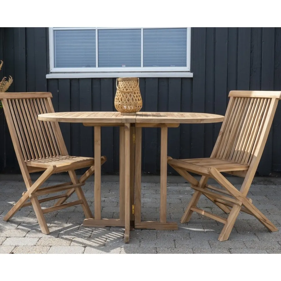 Saltö slagord i teak - 120 x 75 x 60 cm + Rengöringsmedel för utemöbler