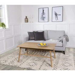 Saltö soffbord i oljad ek med hylla - 110 x 60 cm