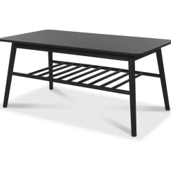 Saltö soffbord med hylla 110 x 60 cm - Svart + Fläckborttagare för möbler