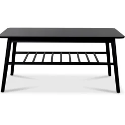 Saltö soffbord med hylla 110 x 60 cm - Svart + Fläckborttagare för möbler