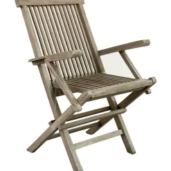 Saltö stol med armstöd - Grå teak + Träolja för möbler