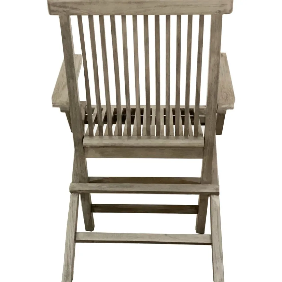 Saltö stol med armstöd - Grå teak + Träolja för möbler