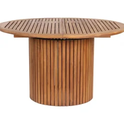 Saltö teakbord runt förlängningsbart Ø115 + 40 cm + Textilrengöring för möbler