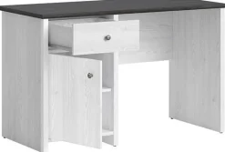 Salvador skrivbord 120 cm - Vit/svart + Möbeltassar