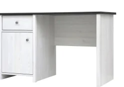 Salvador skrivbord 120 cm - Vit/svart + Textilrengöring för möbler