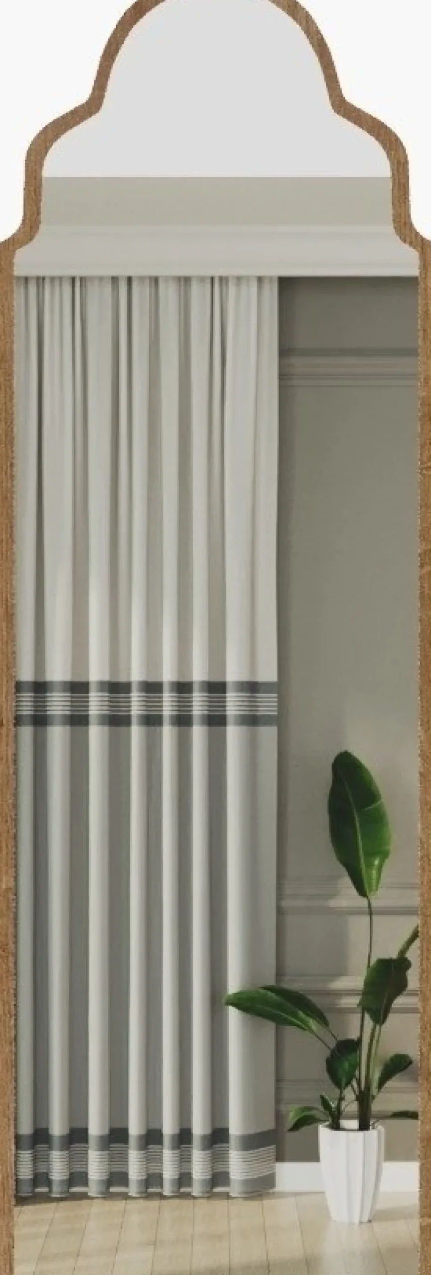 Samaran golvspegel - Safir ek + Karta med möbeltassar på köpet!