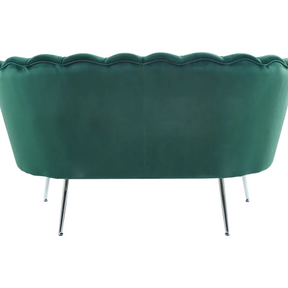 Sammets soffa grön 2-sits - Kingsley + Textilrengöring för möbler