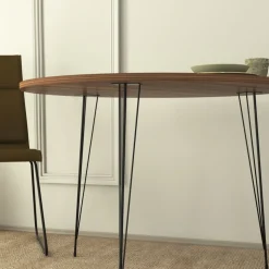 Sandalf matbord 90 cm - Valnöt + Fläckborttagare för möbler