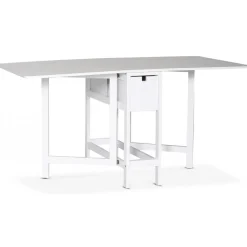 Sandhamn matgrupp; Klaffbord med 4 st Sofiero stolar med kryss i ryggen + 4.00 x Stolsdyna