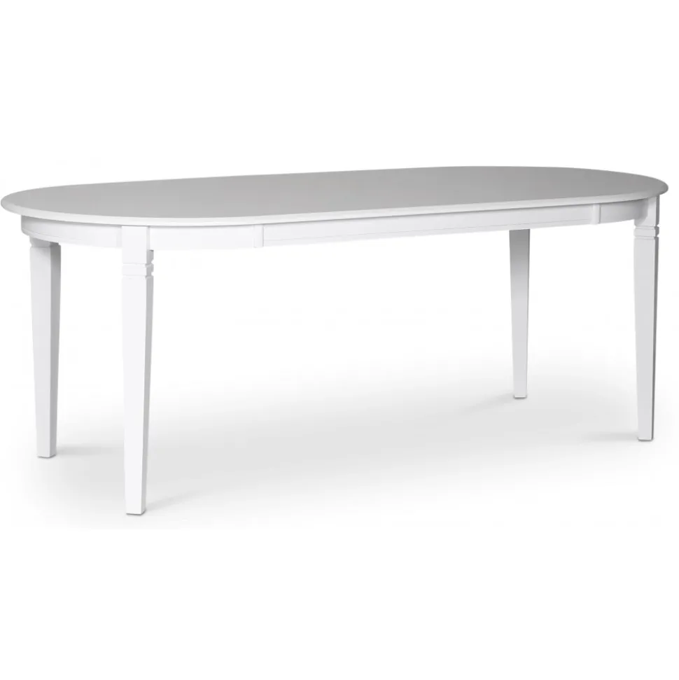 Sandhamn matgrupp; Ovalt matbord med 6 st Fårö matstolar + 4.00 x Möbeltassar