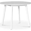 Sandhamn vitt runt matbord Ø100 cm + Fläckborttagare för möbler