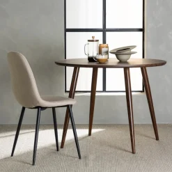 Sanford runt matbord i valnöt Ø100 cm