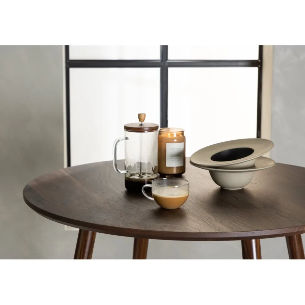 Sanford runt matbord i valnöt Ø100 cm