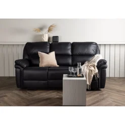 Saranda 3-sits reclinersoffa - Svart