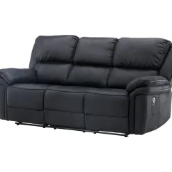 Saranda 3-sits reclinersoffa - Svart