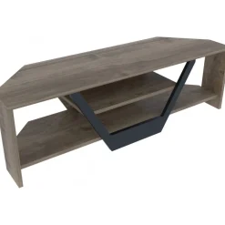 Sares TV-bänk - Valnöt/svart