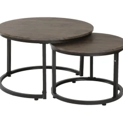 Satsbord mörkbrun/svart - Hastings