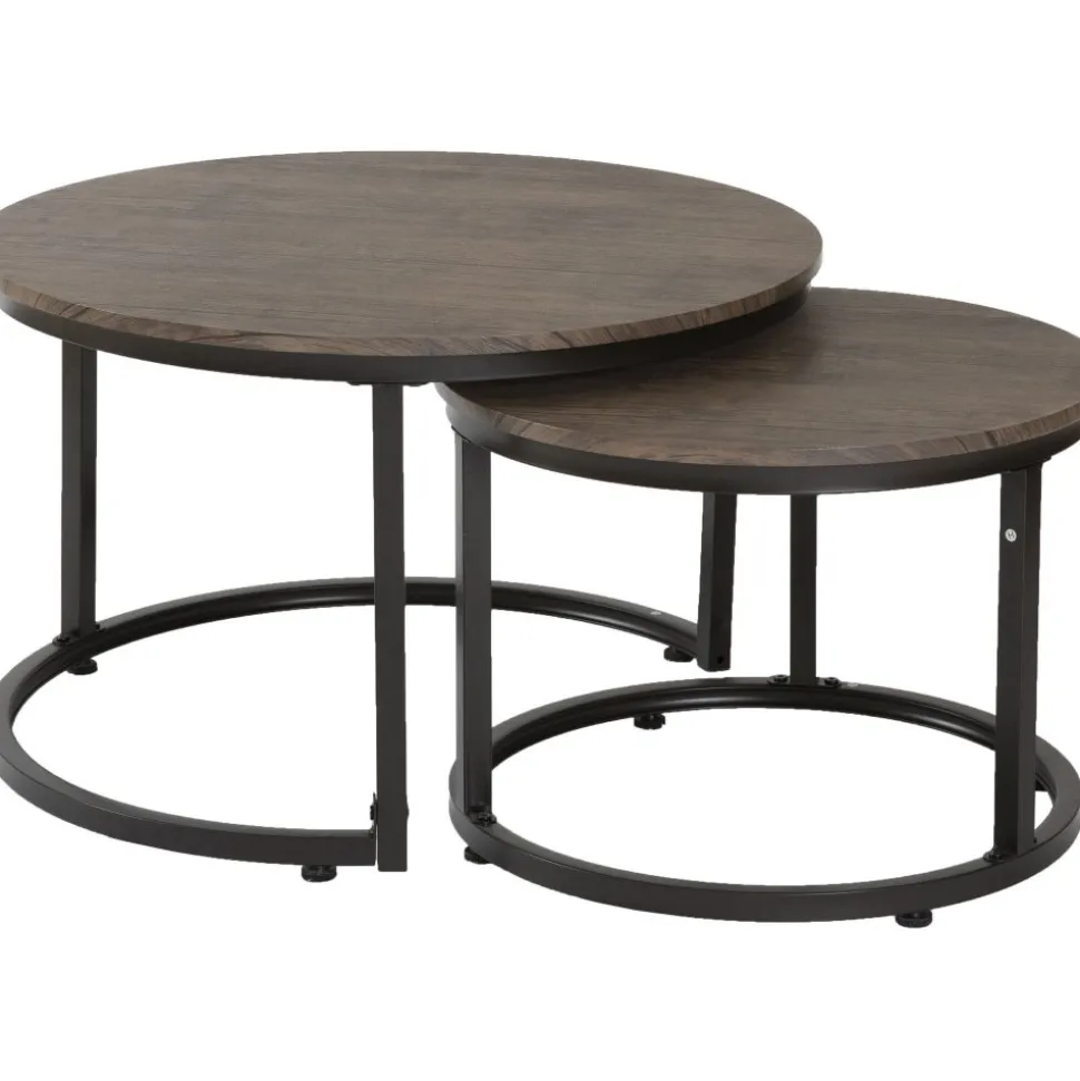 Satsbord mörkbrun/svart - Hastings