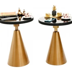 Satsbord set 2 st - Guld/svart