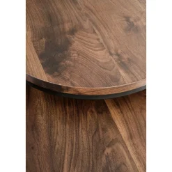 Satsbord valnöt/svart Ø43/53 cm - Tore