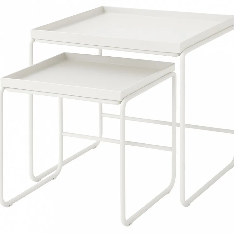 Satsbord vitt i set om 2 st bord