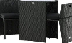 Savanna cafégrupp - Grå + Rengöringsmedel för utemöbler