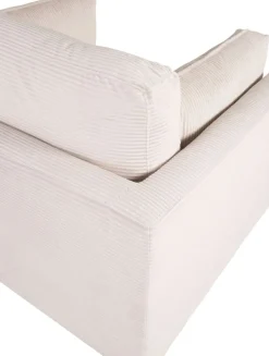 Savanna fåtölj - Ljusgrå manchester/mässing