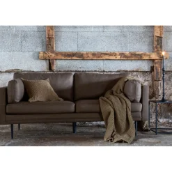 Savanna 2-sits soffa - Brun microfiber