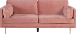 Savanna 3-sits soffa - Gammalrosa sammet