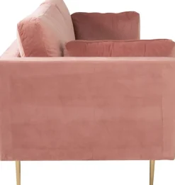 Savanna 3-sits soffa - Gammalrosa sammet