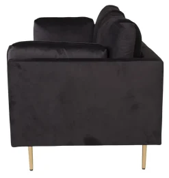 Savanna 3-sits soffa - Svart sammet