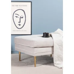 Savanna sittpuff - Beige manchester