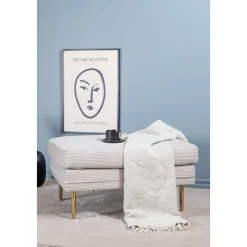 Savanna sittpuff - Beige manchester