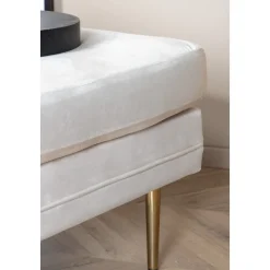 Savanna sittpuff - Beige sammet