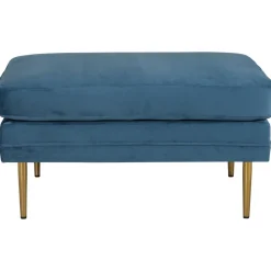 Savanna sittpuff - Blå sammet