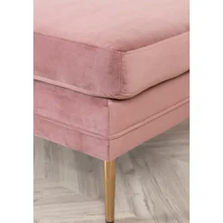 Savanna sittpuff - Rosa sammet