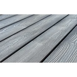 Scottsdale matbord Ø112 cm - Shabby Chic Grå/Vit + Textilskydd för utemöbler