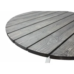 Scottsdale matbord Ø112 cm - Shabby Chic Grå/Vit + Rengöringsmedel för utemöbler