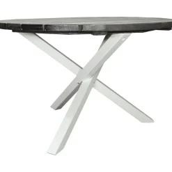 Scottsdale matbord Ø112 cm - Shabby Chic Grå/Vit + Rengöringsmedel för utemöbler
