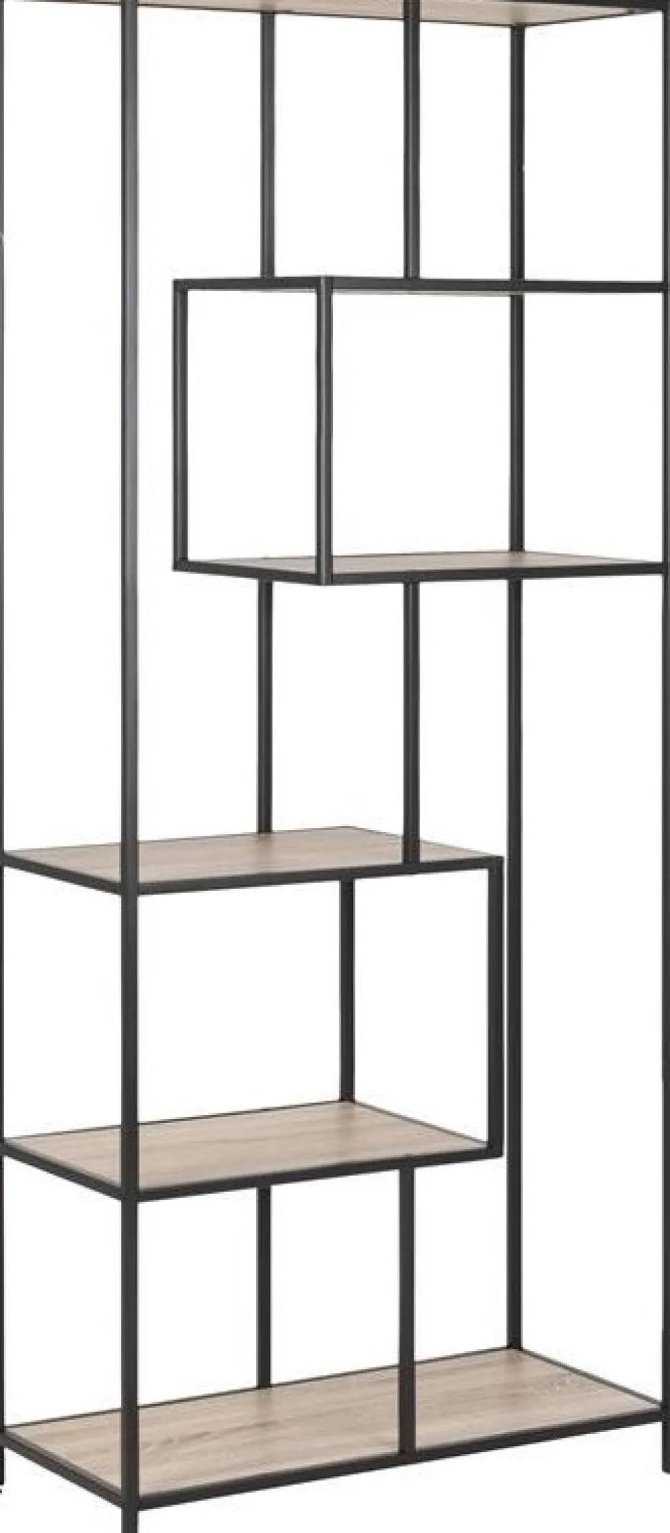 Seaford bokhylla ek / svart + Möbeltassar