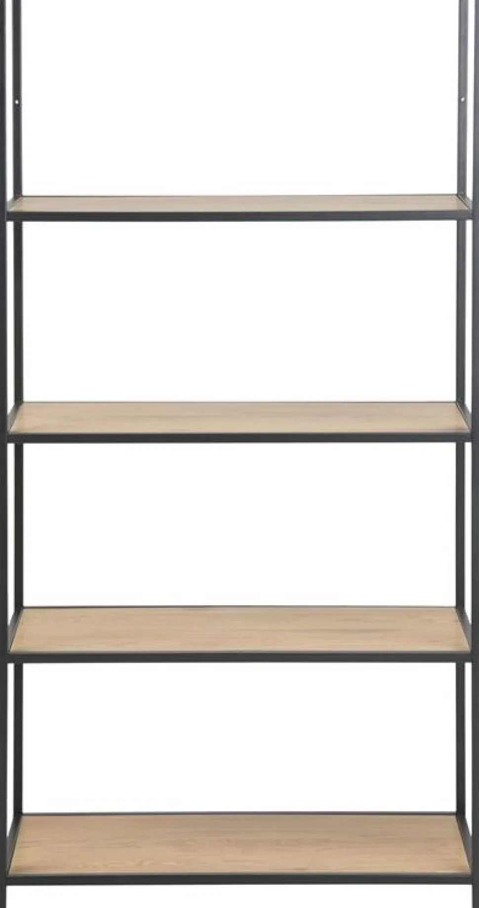 Seaford hylla 77x150 cm - Ek/svart